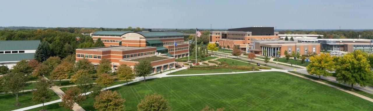 Overview of the Allendale Campus from the Library